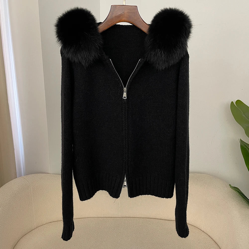 CN Zhejiang Cardigan Kapuze - Größe M, Gewicht >320 g/m²
