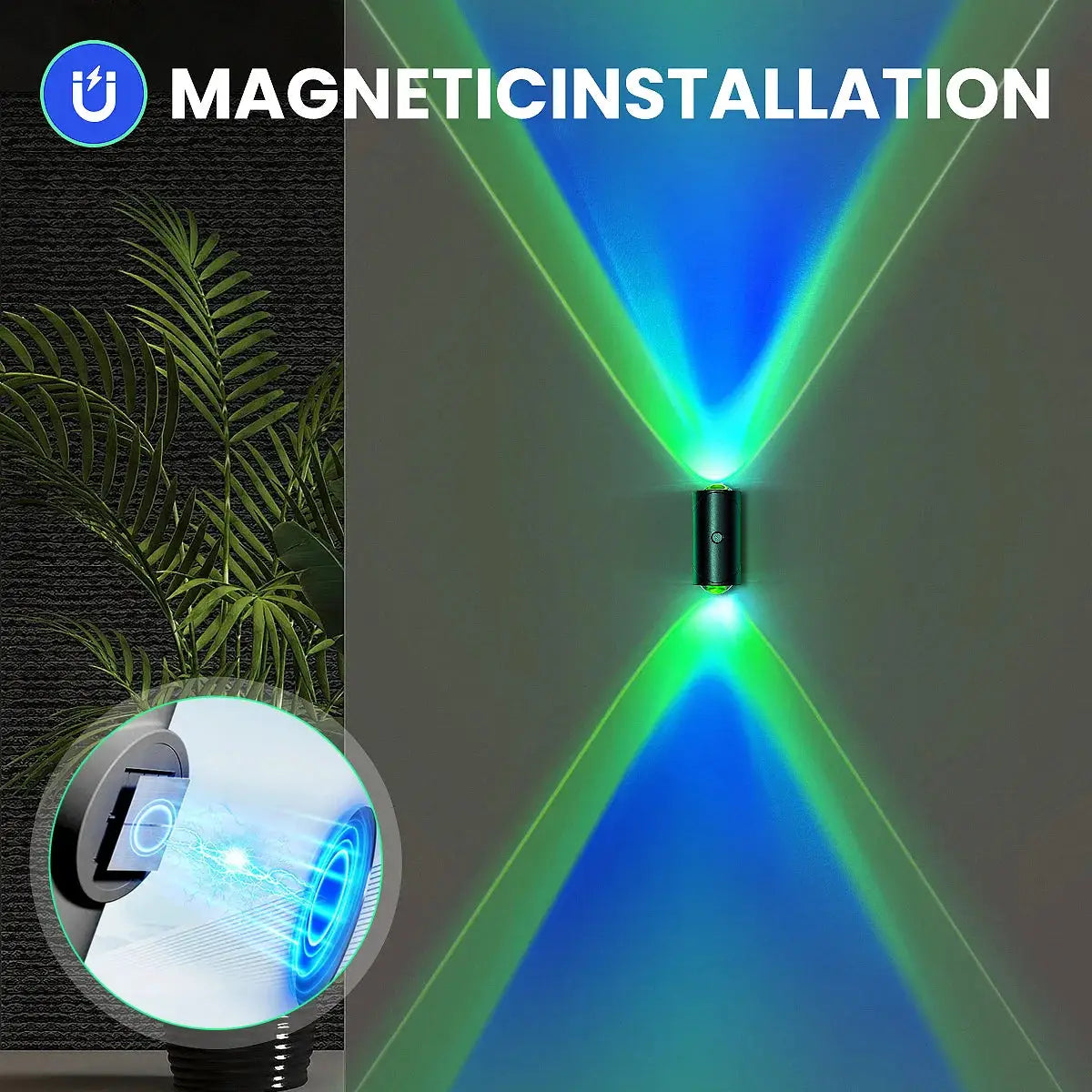 4/2/1 PCS Smart Light mit Bewegungsmelder, dimmbare LED-Nachtlampe, RGB-Umgebungslicht mit Farbverlauf, wiederaufladbarer Wandleuchte-Lichtsensor