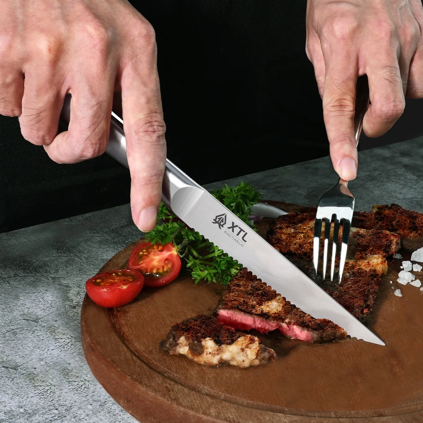 Seiko Steakmesser Set Scharfe Klinge - 4/6/8 Stück 20cm