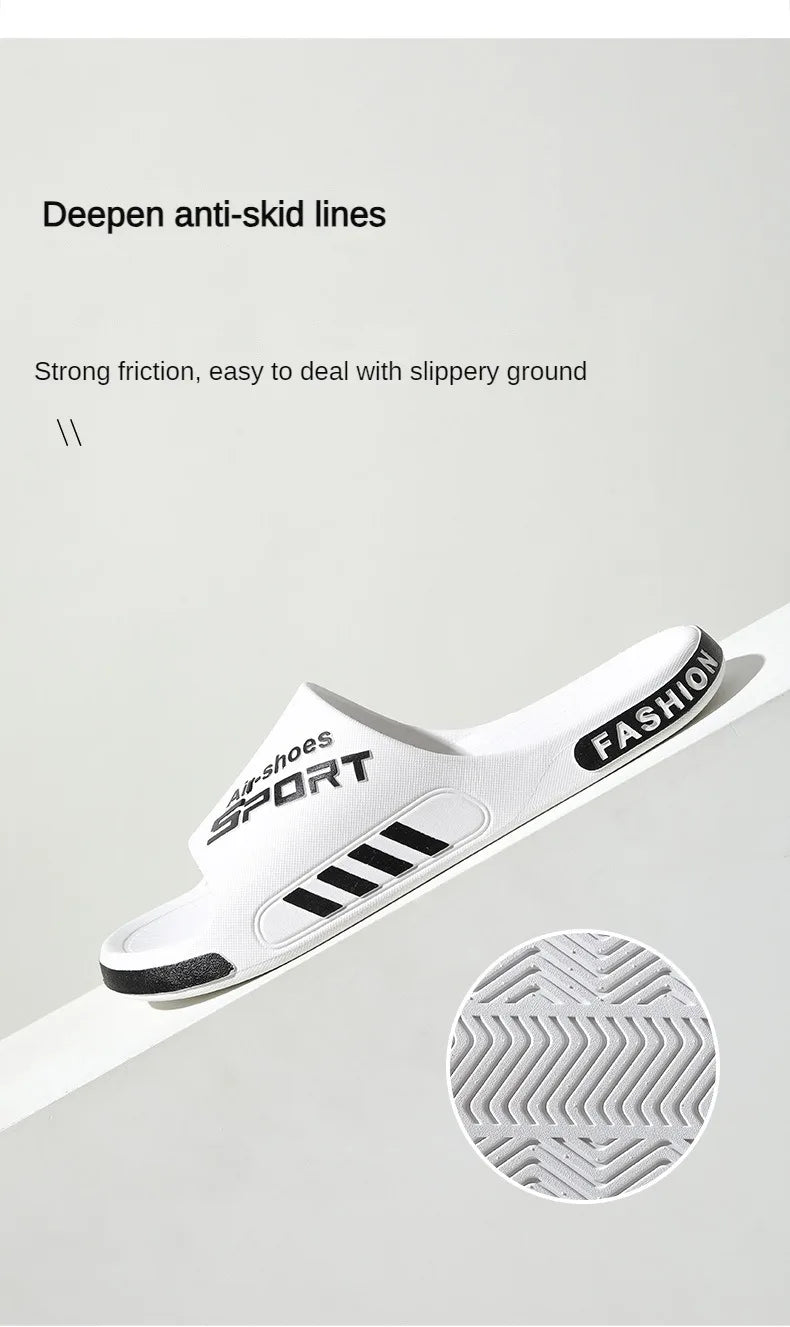 Mode Herren Hausschuhe PVC Weich Sohle Rutschfest Slides Casual Outdoor Strand Flip Flops Heim Badezimmer Paare Hausschuhe Neue Sandale