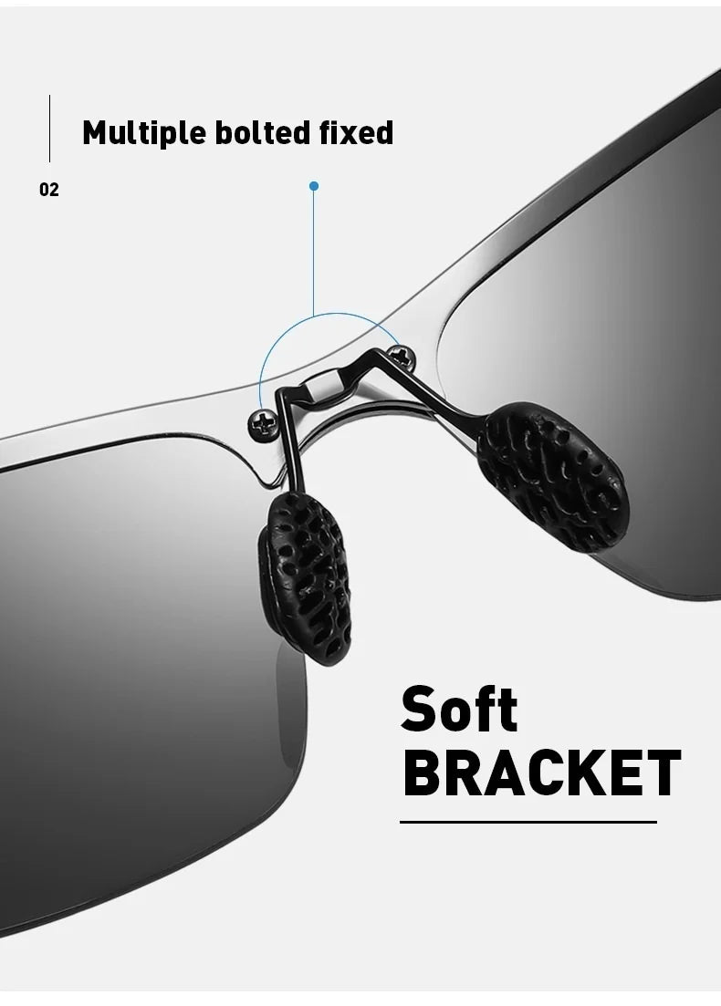 Classic Luxury Men's Polarized Sunglasses For Men Women Driving Fishing Hiking Sun Glasses Male Vintage Glasses Man Shades UV400