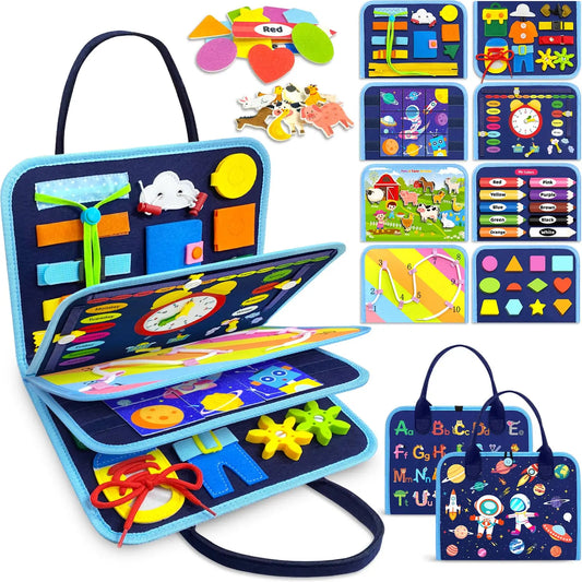 Busy Board Montessori Toys Sensory Toys for Toddlers Boy Toys Birthday Gifts Learning Educational Toy Travel Activities