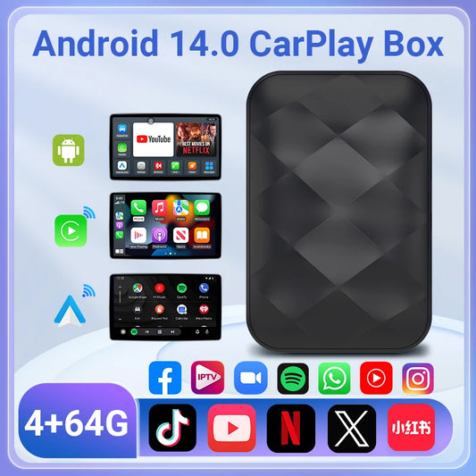 Acodo 3In1 CarPlay AI Box - 32GB 5V Strom Kompakt USB