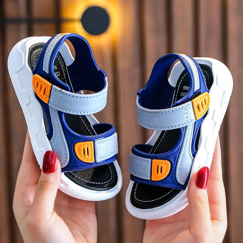Sommer Baby Sandalen 2025 - Einfarbig Baby Jungen Weiche Sohle - Rutschfest Jungen Mädchen Kleinkind Strand Schuhe