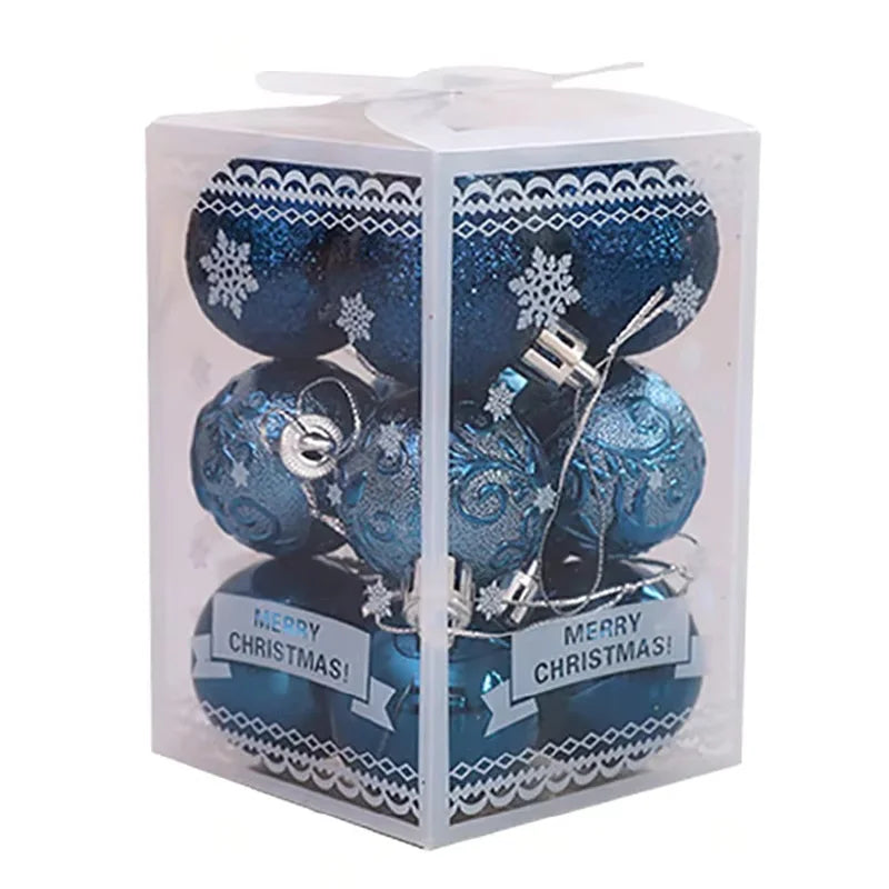 Choice Christbaumkugeln Glitzernde - Durchmesser 4 cm Kunststoff 12Stk