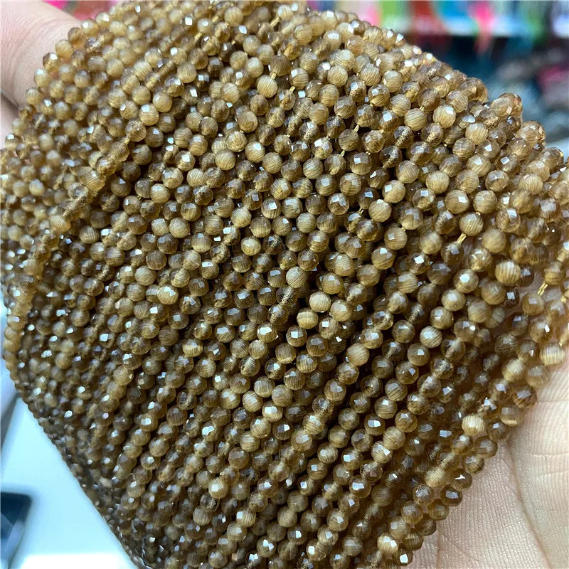 Mărgele de zirconiu Vinswet fațetate - 2-4 mm, 36-38 cm, 3-10 g