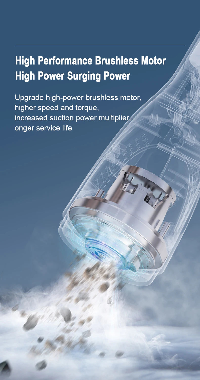Cordless Wireless Vacuum Cleaner for Home Appliance Brushless Vaccum Cleaner for Car Home Cleaning Vacuum Cleaner