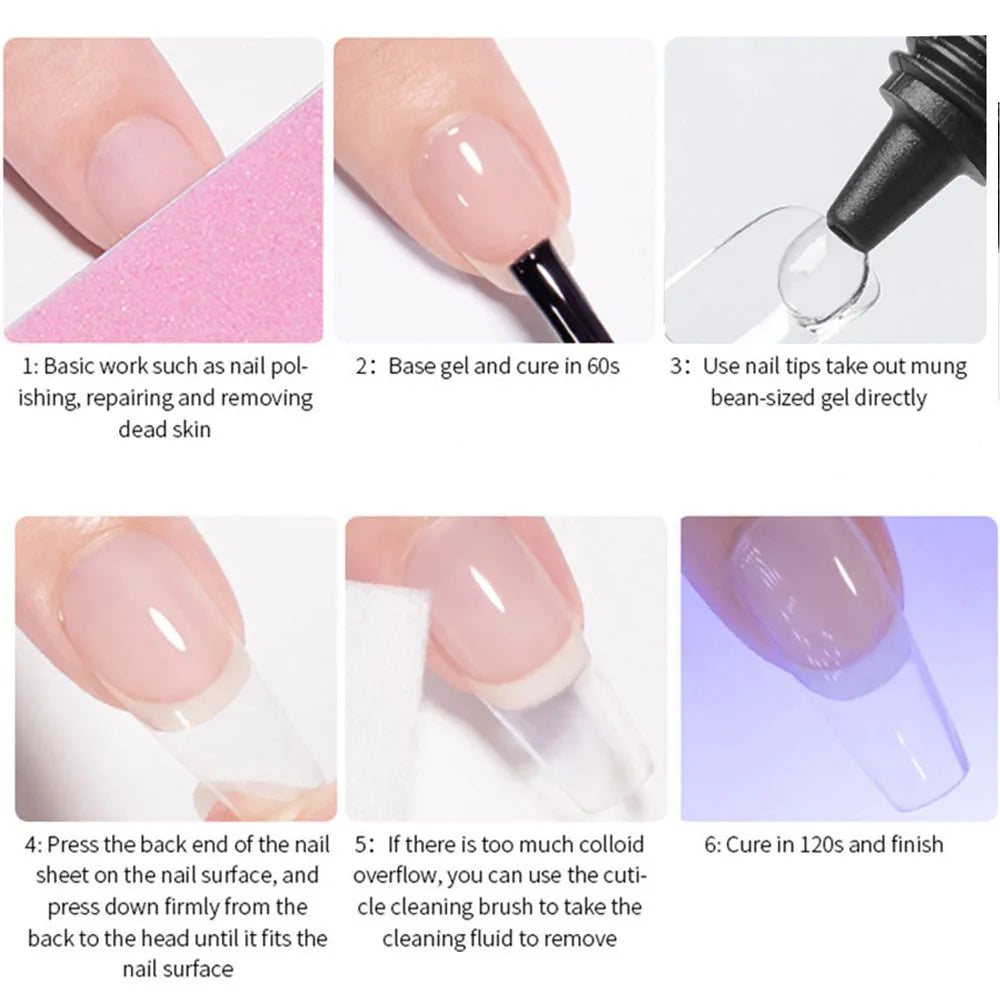 Dawndesslo Nail Glue UV LED Stark - 10g Tube Nagelkleber
