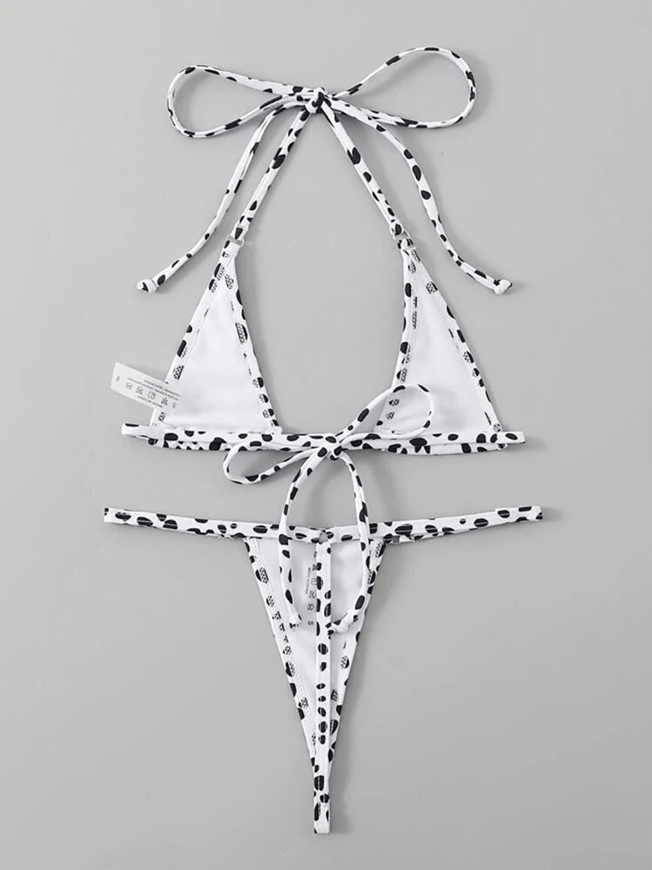 Elegant Micro Bikini Wire-Free Support Low Waist Design Mini Tanga Brazilian Frauen Schwimmanzug