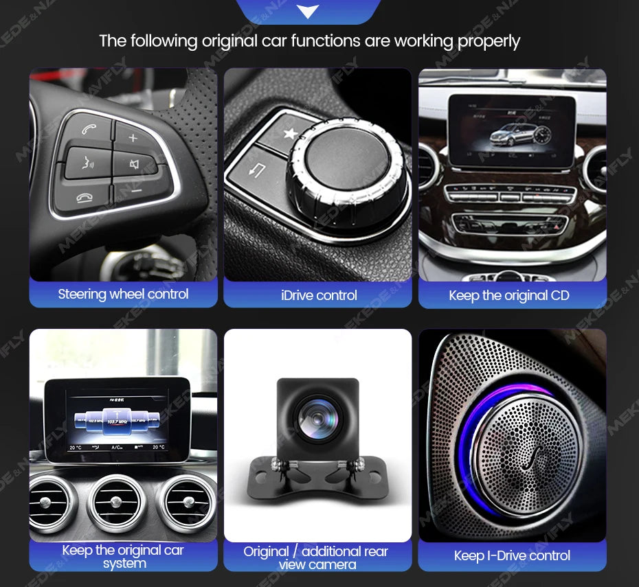 Mercedes Autoradio 2025: Android Screen Media Host - A-Klasse W176/GLA X156/CLA C117 DSP Wireless CarPlay Collection