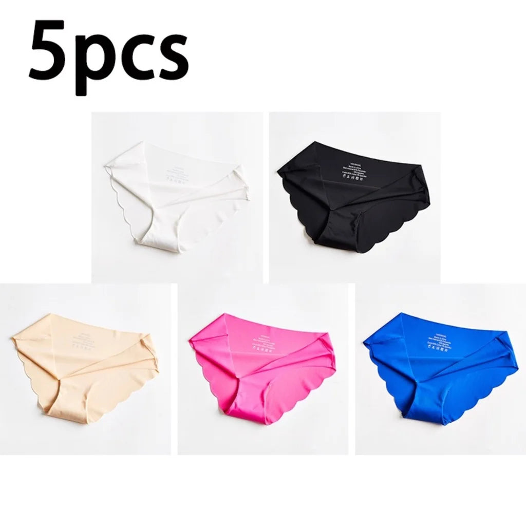 Damen Unterwäsche 2025 - ZXYOUPING Low Waist Seamless Ice Silk Antibacterial S-XXL