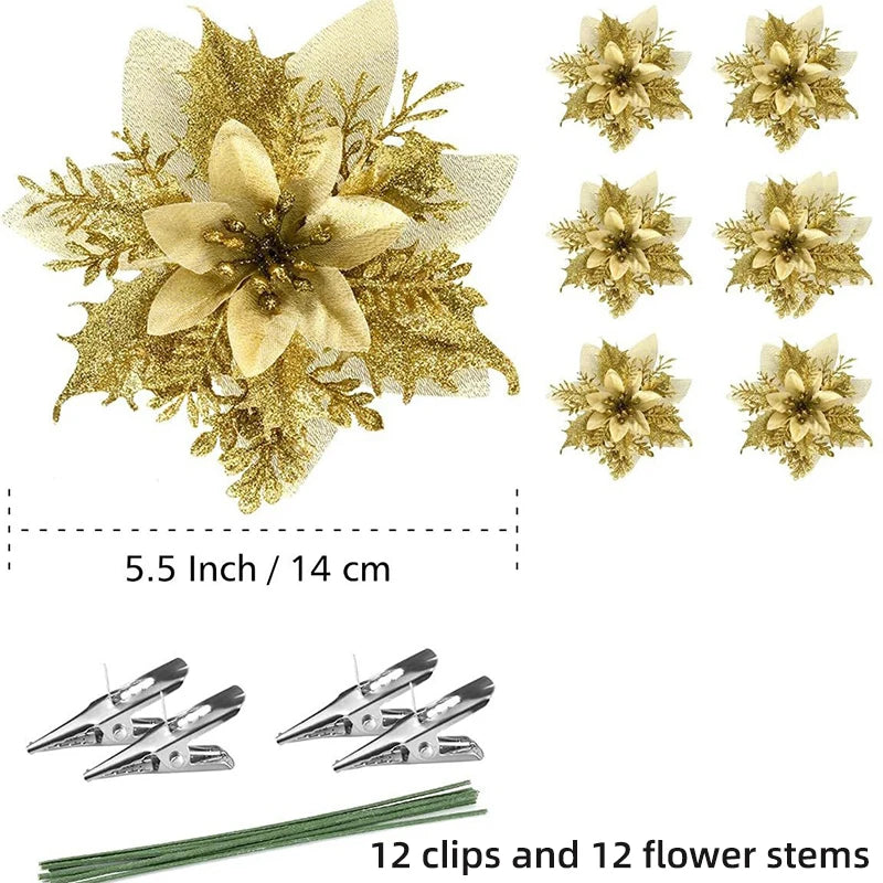 FestivaDecor DekoSet Weihnachtsdeko - 12/24/36 Kunststoff