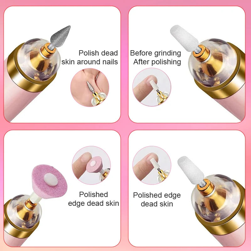 Choice 5in1 Elektrische Nagelfräse Mit Licht - 20000RPM 5W