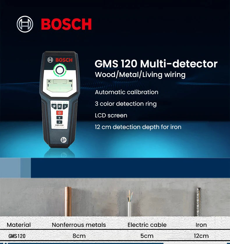Scaner de perete 2025: Detector de perete Bosch Professional - Scaner digital pentru cabluri sub tensiune
