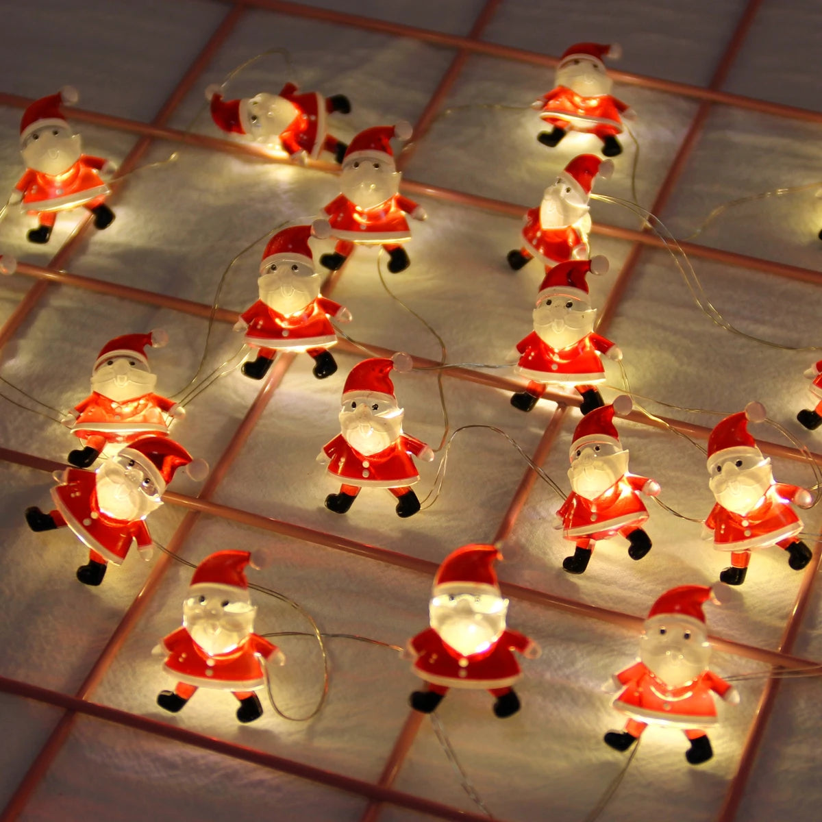 Wayfun Santa Claus LED Lichterkette - Länge 3 m, 20 LEDs, Batteriesbetrieb