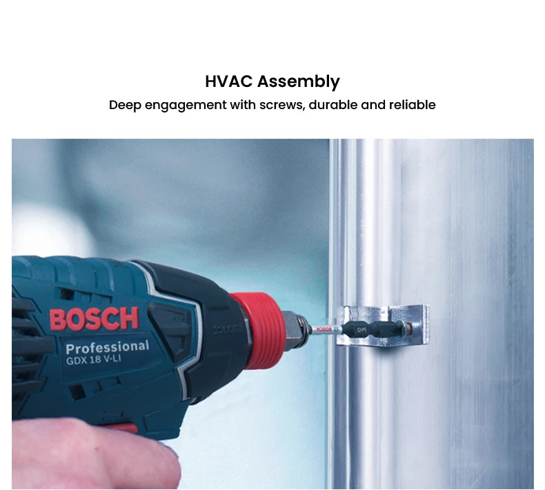 Bosch Resistant Impact Bits for Screwdriver Drill Accessories S2 Steel Metal Drills Bit Set for Bosch GDR/GDX Series Power Tools