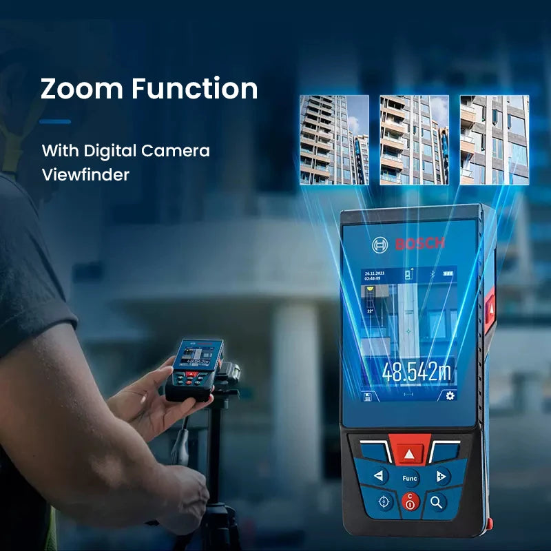 Bosch Laser Entfernungsmesser 30/40/50/100m Distanzmesser Hochpräzision Laser Level Elektronisch Bluetooth Messwerkzeuge GLM 50-27CG