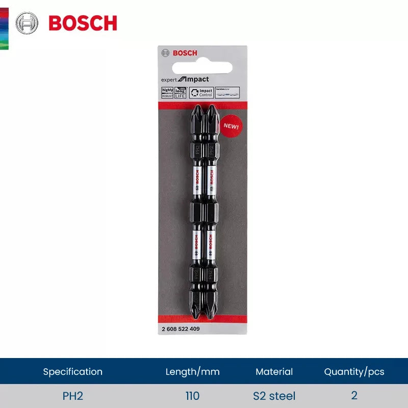 Bosch Resistant Impact Bits for Screwdriver Drill Accessories S2 Steel Metal Drills Bit Set for Bosch GDR/GDX Series Power Tools
