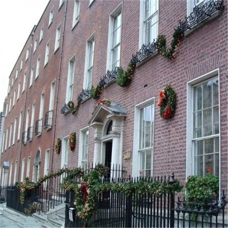 2M Heiligabend Dekoration Bar Tops Band Girlande Weihnachtsbaum Küche Ornamente Hochzeit Party Weihnachten Dekoration Prop