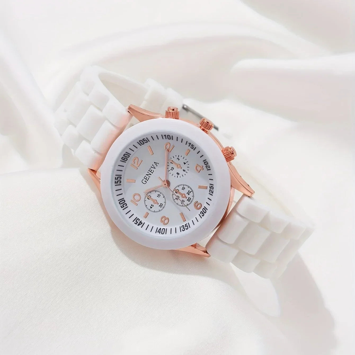 Luxus Set Elegantes Schmuckset - Uhr Ring Kette Ohrringe