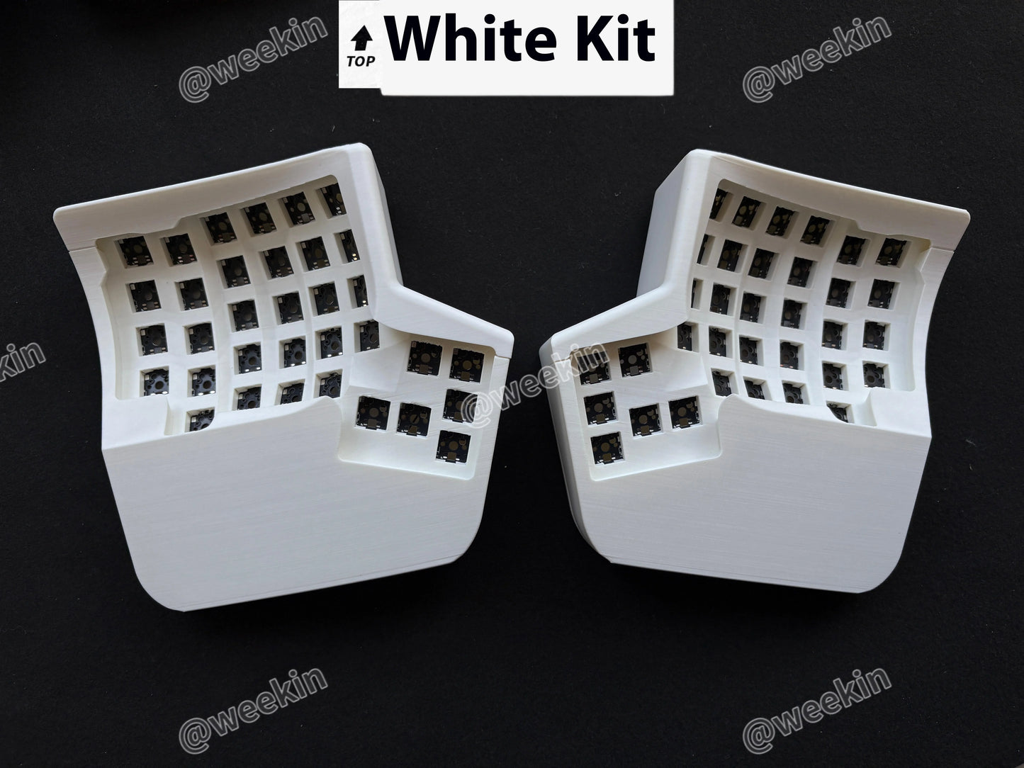 waizowl WK Kinesis Split-Tastatur - 61 Tasten Hot-Swap 2.4G