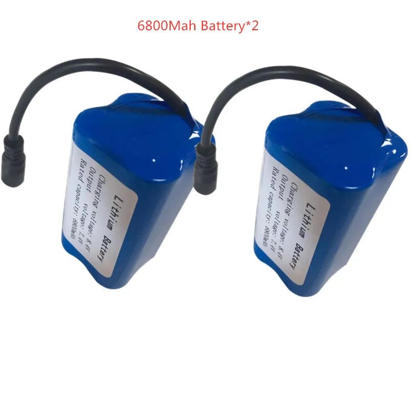 RC-Boot-Akku 2025: 7.4V 13600Mah 6800Mah Battery For V020 V900 2011-5 V007 C18 H18 V18 D18B FX88 - Remote Control RC Fishing Bait Boat Battery Parts Collection