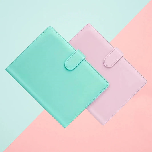 Macaron Color A5 Notizbuch 2025 - 6 Ringe Binder Planner Magnetic Buckle Schule