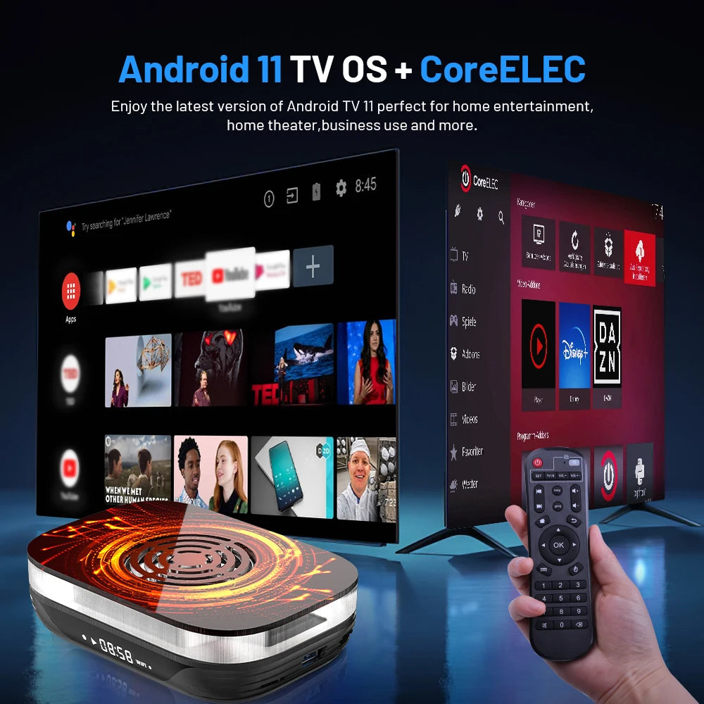 Consolă retro KINHANK X4 Plus - peste 90.000 de jocuri, S905X4