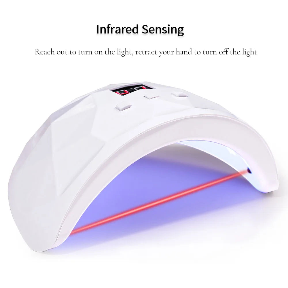 LULAA 18 UV LEDs Gel Nail Drying Lamp Mini LED Screen Nail Phototherapy Machine Professional Manicure Tool Salon Equipment
