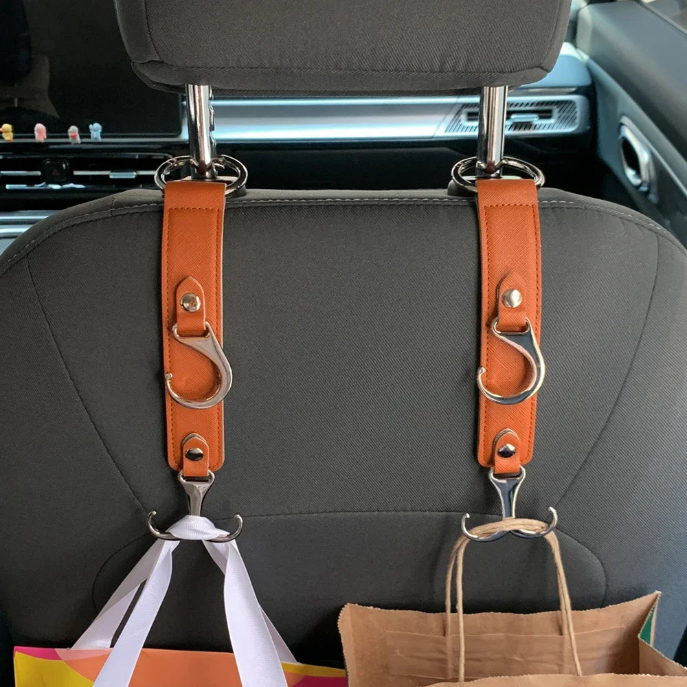 Multifunctional Car Seat Back Hook Universal Auto Electric Bike Storage Good Hanging Hooks Creative Storage Hook Car Decorations