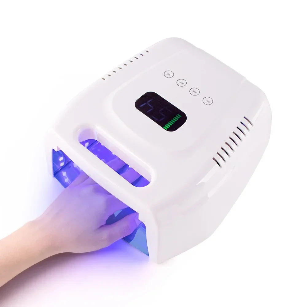 Cordless UV Nail Lamp 51LEDs 96W Professional LED Nail Lamp with Touch Display UV Light for Gel Nails Built-in 3-Timer Modes