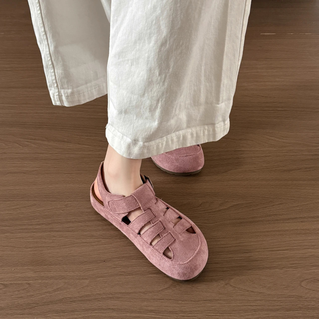 Flats Women's Sandals Fashion Hollow Designer Shoes Casual Slingback Slippers 2025 Summer Flip Flops Trend Sandalias De Mujer