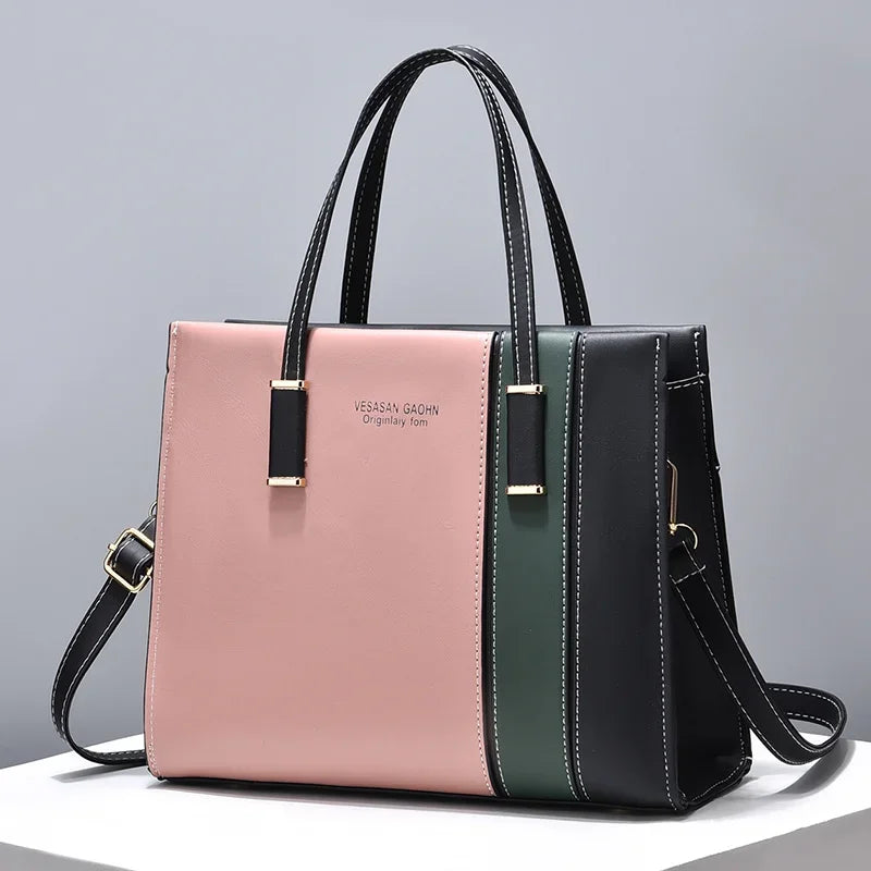 Fashion Crossbody Bags Adjustable Strap Top Handle Bag Large Capacity Totes Shoulder Bags Patchwork Handbags for Women Gift