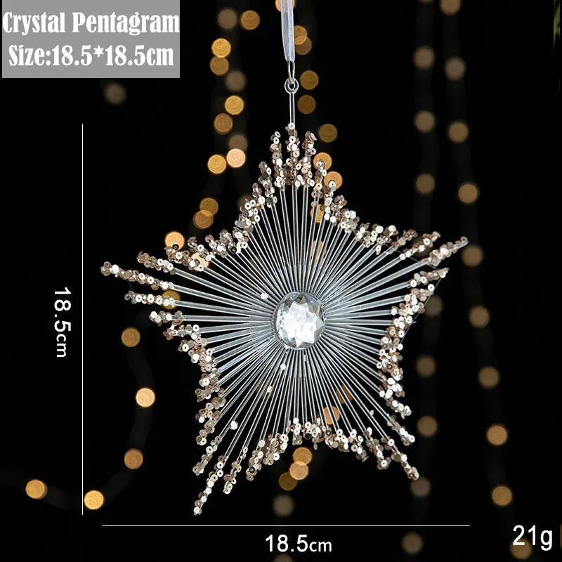 Weihnachtsdekoration, Weihnachtsbaum, Plüsch-Anhänger, Weihnachtsmann, kleine Glocke, Elch, Schneeflocke, Schleife, Stern, Glückstüte, Zuckerstangen-Anhänger