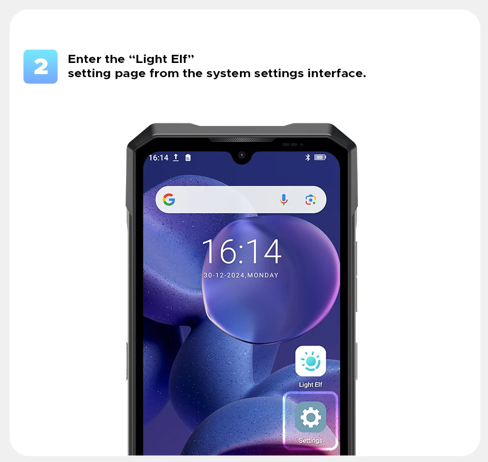 DOOGEE Blade GT Ultra LED-Lichteffekt - 5500 mAh, 33 W, 6.72 Zoll
