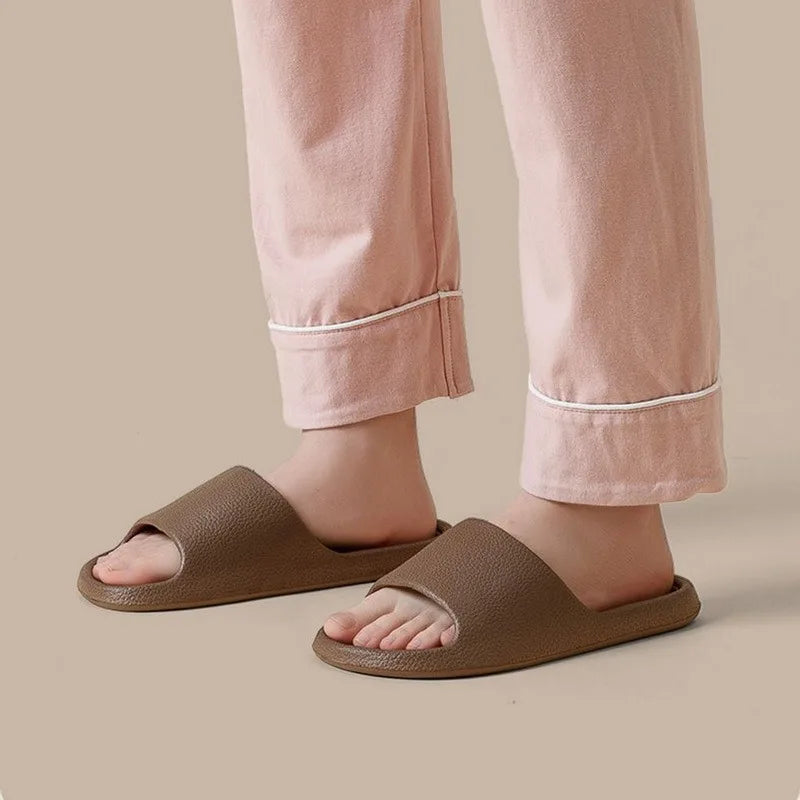 Frauen Dick Plattform Cloud Hausschuhe Sommer Strand Eva Weich Sohle Slide Sandalen Freizeit Männer Damen Innen Badezimmer Anti-Rutsch Schuhe