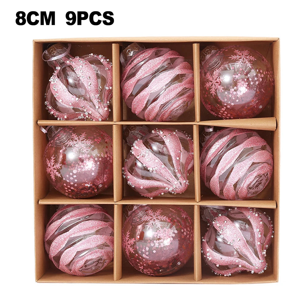 Choice Weihnachtskugeln Bruchsicher - Inhalt 9 Stk, Durchmesser 6 cm