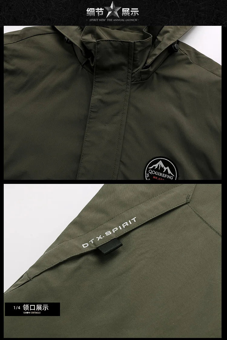 Technische Freizeitjacke Winddicht - Größe 6XL-8XL, Polyester