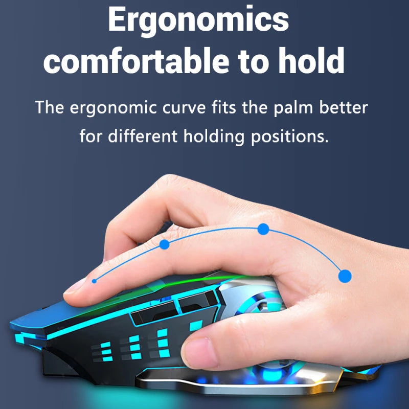 Rechargeable Wireless Mouse Gaming Computer