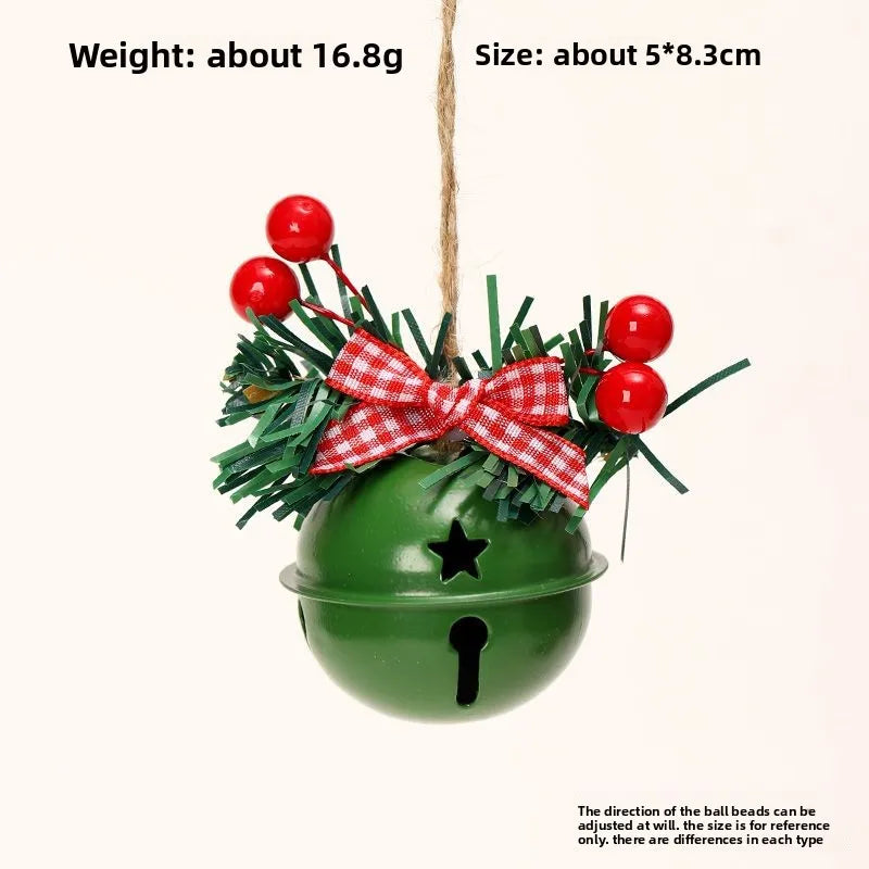 Weihnachtsbaumschmuck Glockenanhänger Weihnachtsdekorationen ins Windszene Layout Atmosphäre Requisiten Ornamente DIY Cloche Metall