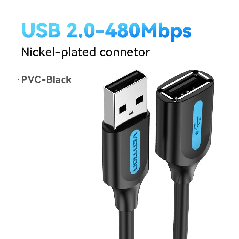 Vention USB zu USB Kabel USB 3.0 2.0 Stecker zu Buchse Verlängerungskabel USB 3.0 Datenkabel für Smart TV PC SSD USB 2.0 Kabel Verlängerung