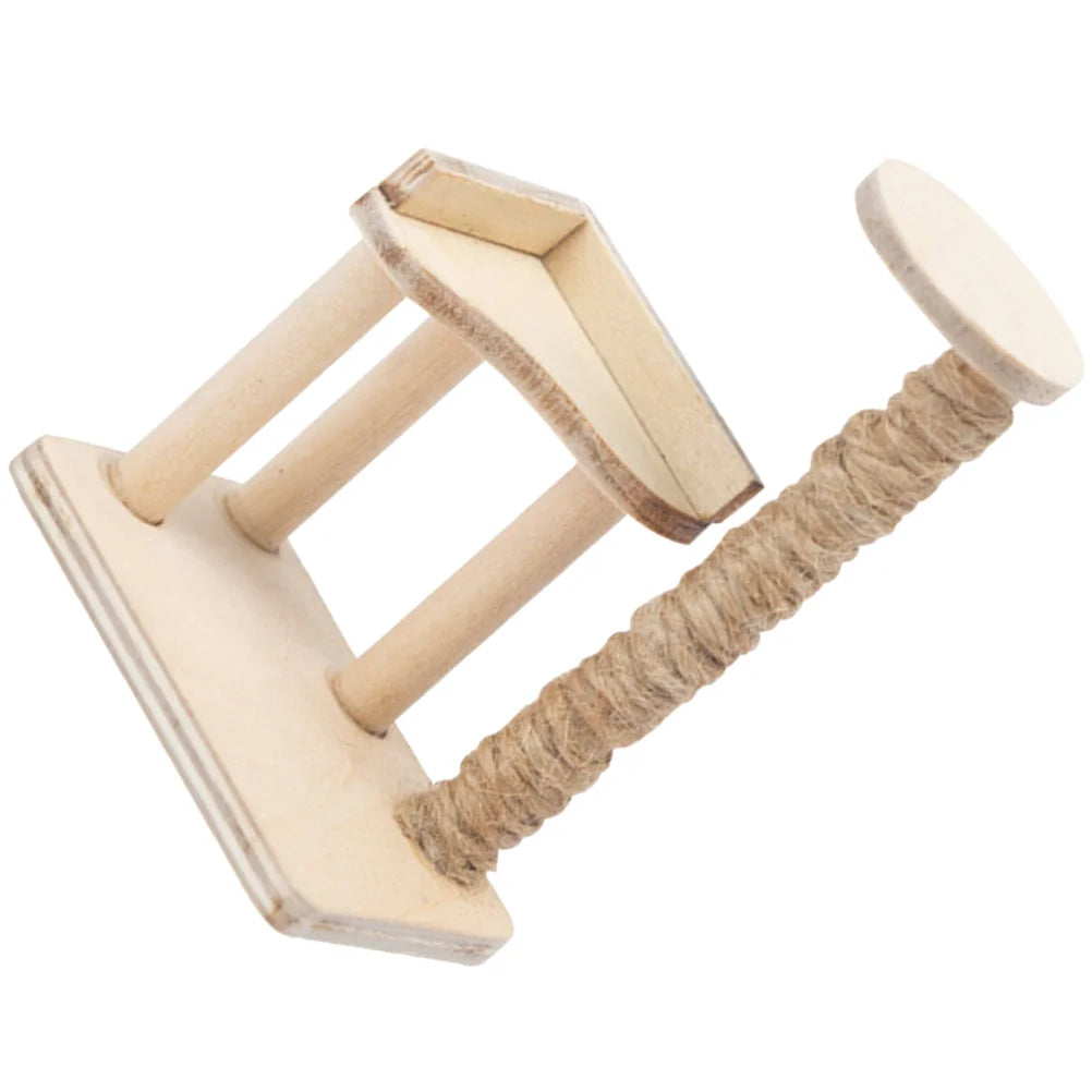 Miniatur Realistisch Mini Holz Katzen Baum 2025 - Modell Dekorativ Mini Haus - Pet Room Möbel Layout Prop Cat Supplies Kratzer Home