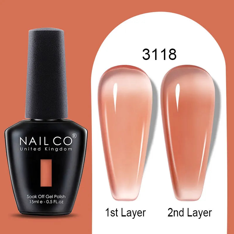 NailCO Gel Nail Polish Nail Art Translucent Vernis Semi Permanent UV LED Lamp Gel Manicure for Gel Polish Nail Glue Productos