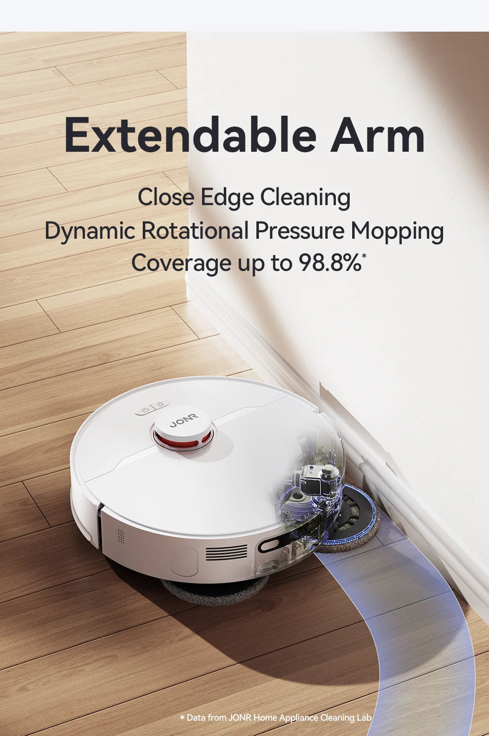 JONR P20 Pro Wischfunktion - Staubbeutel 3L Robot-Leistung 50W Wassertank 4L