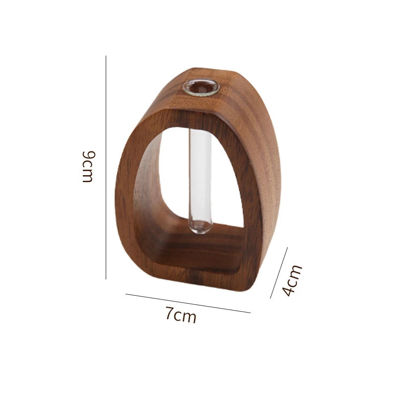 Choice Walnuss Hydroponische Vase - 150ml Kein Strom 10cm