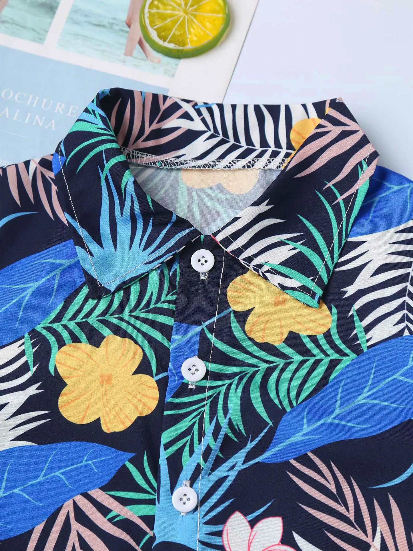 Jungen-Sommer-Set 2025: Hawaii-Hemd & Shorts - Premium Vacation Collection