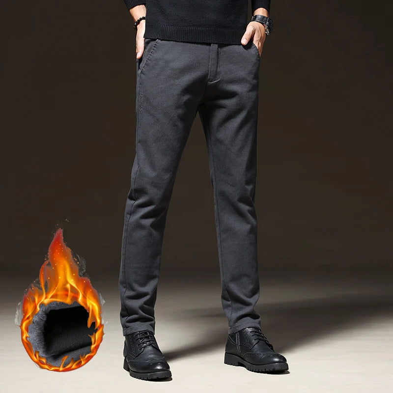 Pantaloni CN Warmfleece - Talie elastică din bumbac, model standard