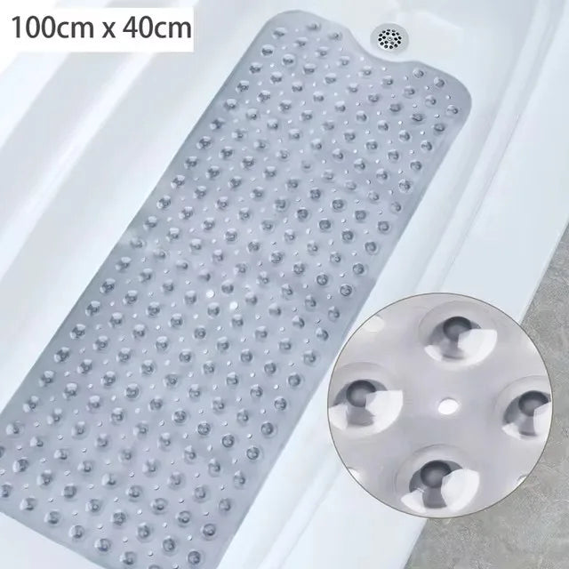 Cute Cartoon Anti-Slip PVC Bath Mats With Sucker 38cm*69cm Bathroom Multi-Color Carpet Bathtub Non-Slip Shower Soft Massage Pad