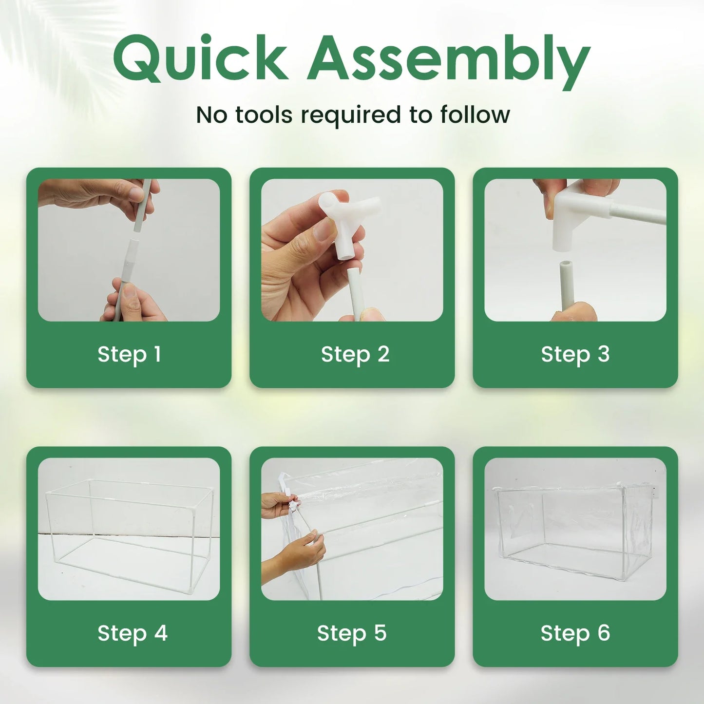 Mini Greenhouse Plant Greenhouse Tent with Transparent PVC Cover Portable Small Greenhouse Multipurpose Plant Tent for garden