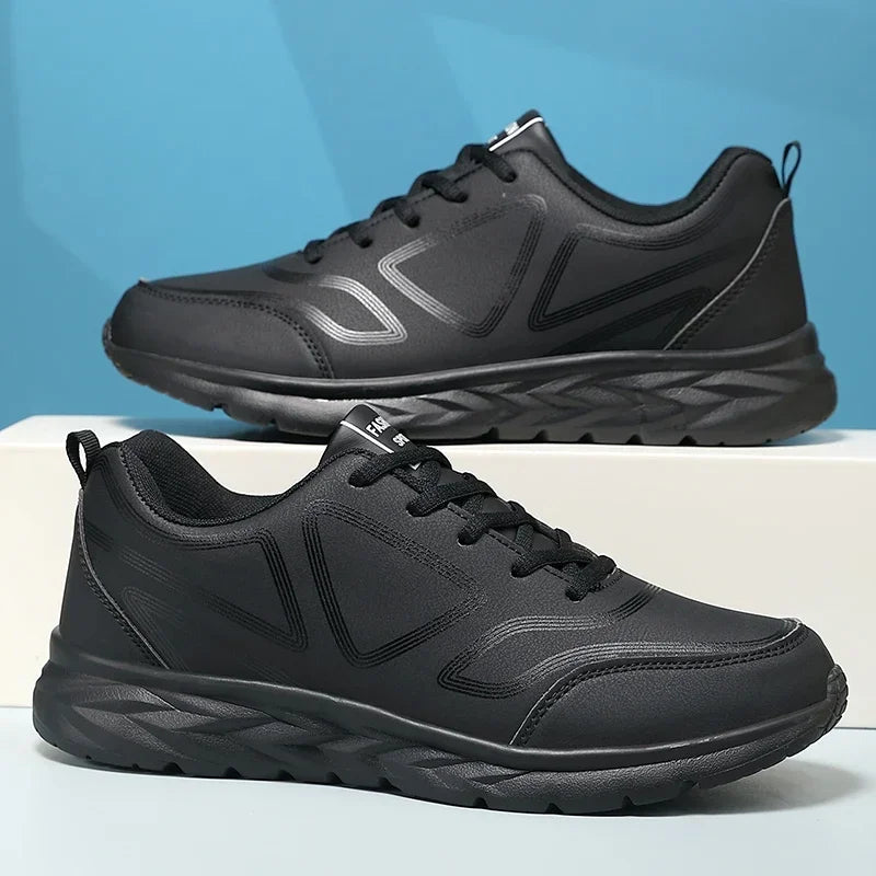 Sneakers Men Casual Shoes Comfotable Lightweight 2025 New Men High Quality Running Shoes Outdoor Waterproof Leather Sport Shoes
